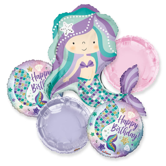 Birthday Mermaid Bouquet - Assortment (5 pcs)