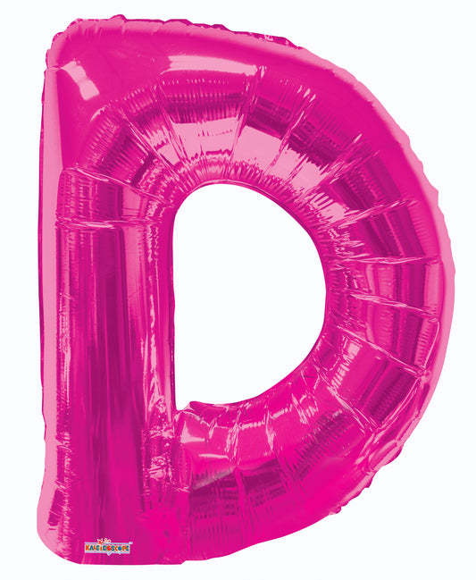 34" Letter D Magenta