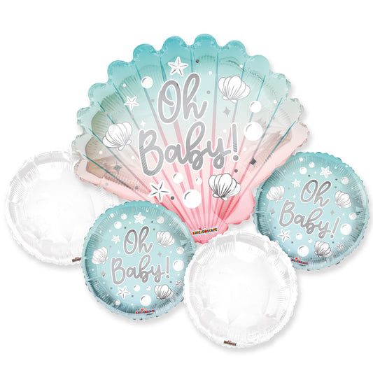 Oh Baby Shell Boy Bouquet - Assortment (6 pcs)